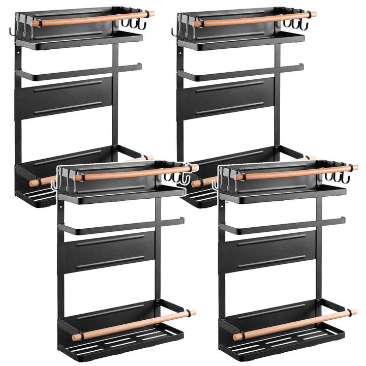 Maclean magnethylla för kylskåp/tvättmaskin, svart, max 12 kg, MC-910, 4 st