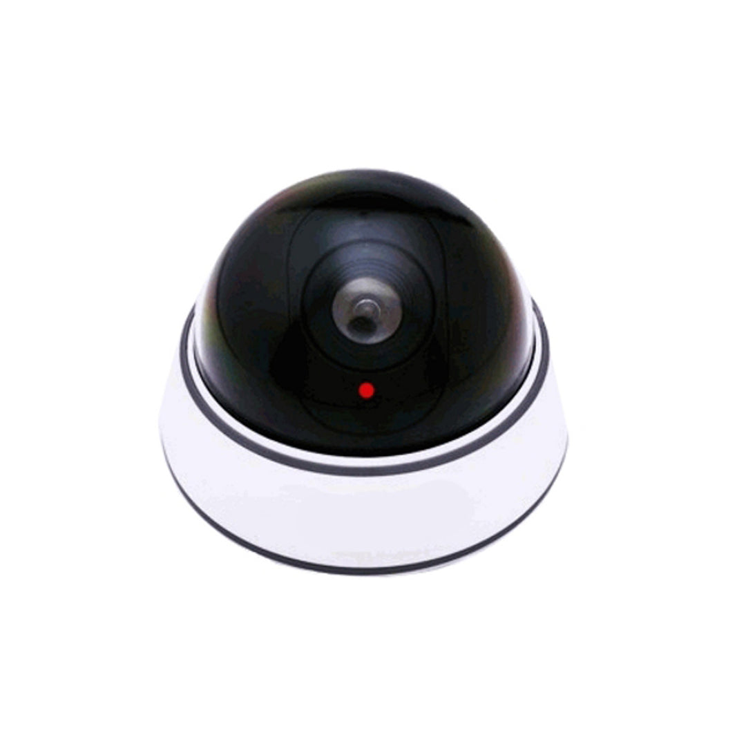 Dummy dome-kamera DC2300 med blinkande LED + 3x AA-batterier Varta Industrial