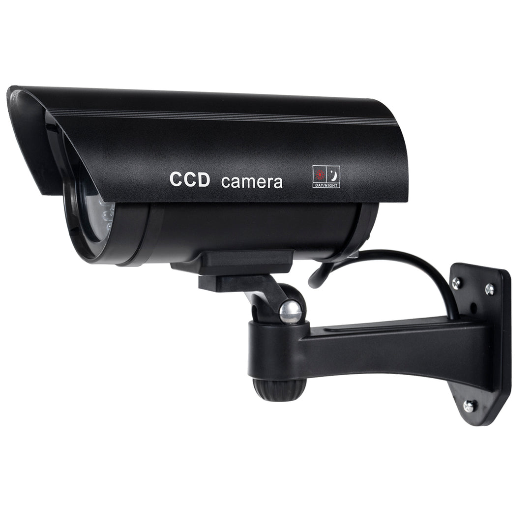 Dummy-kamera med blinkande LED IR1100 B IR extern + 2x Varta Industrial AA-batterier