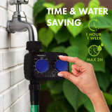 GreenBlue elektronisk bevattningskontroll, programmerare, strömförsörjning 2x 1,5V AA, GB391 + 2x Varta Industrial alkaliska AA-batterier