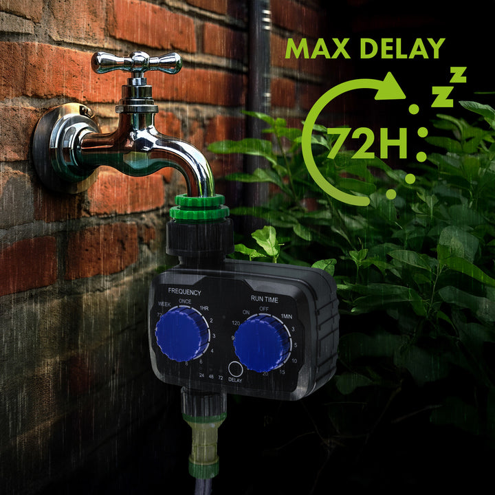 GreenBlue elektronisk bevattningskontroll, programmerare, strömförsörjning 2x 1,5V AA, GB391 + 2x Varta Industrial alkaliska AA-batterier