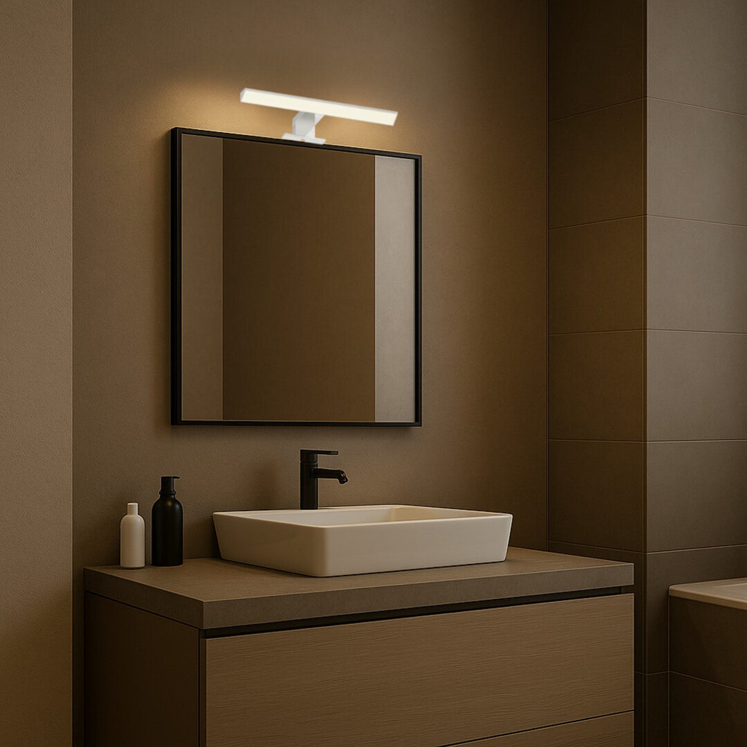 Rabalux badrumslampa, effekt 6W, naturvit 4000K, IP44. krom, Loric