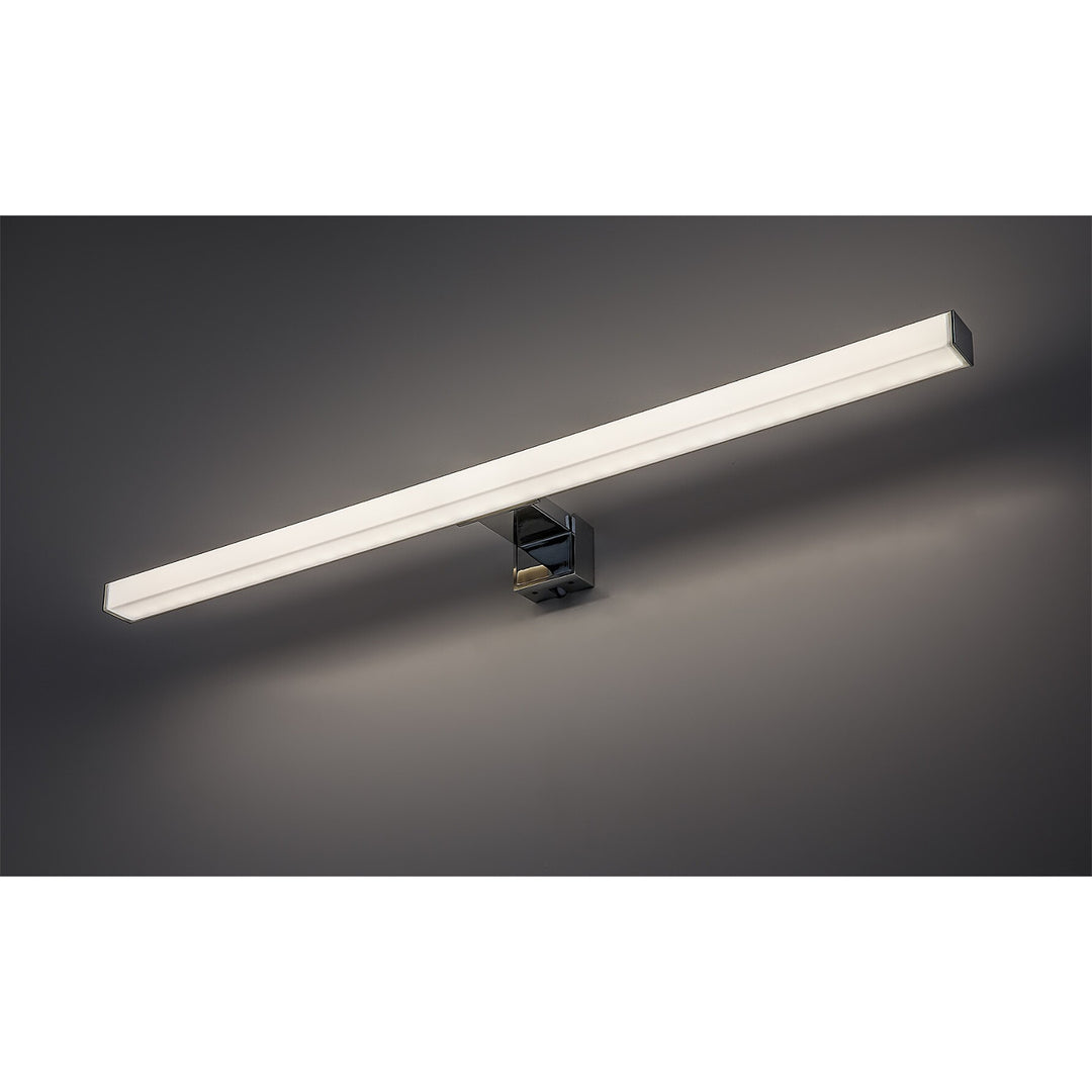 Badrumslampa från Rabalux, effekt 9 W, naturvit 4000 K, IP44. Krom, Oliro