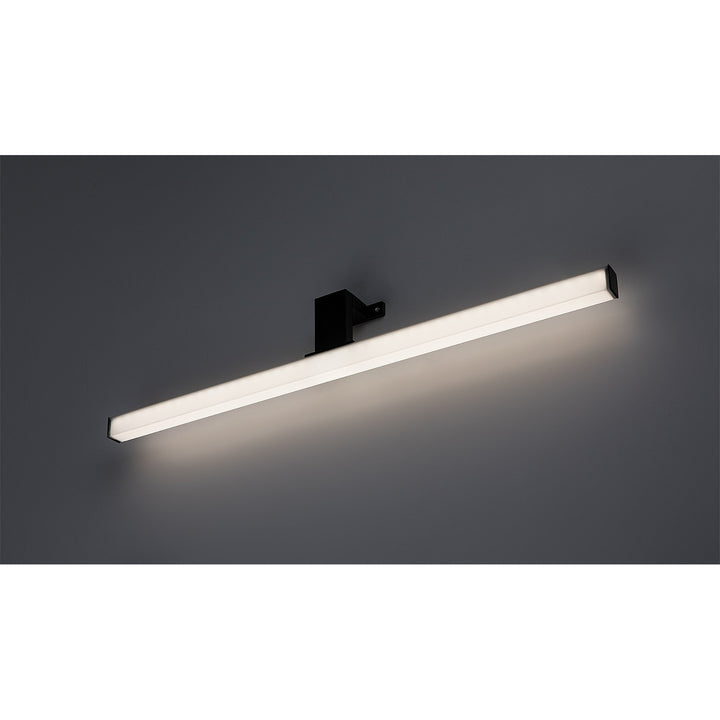 Rabalux badrumslampa, effekt 9W, naturvit 4000K, IP44. svart, Oliro