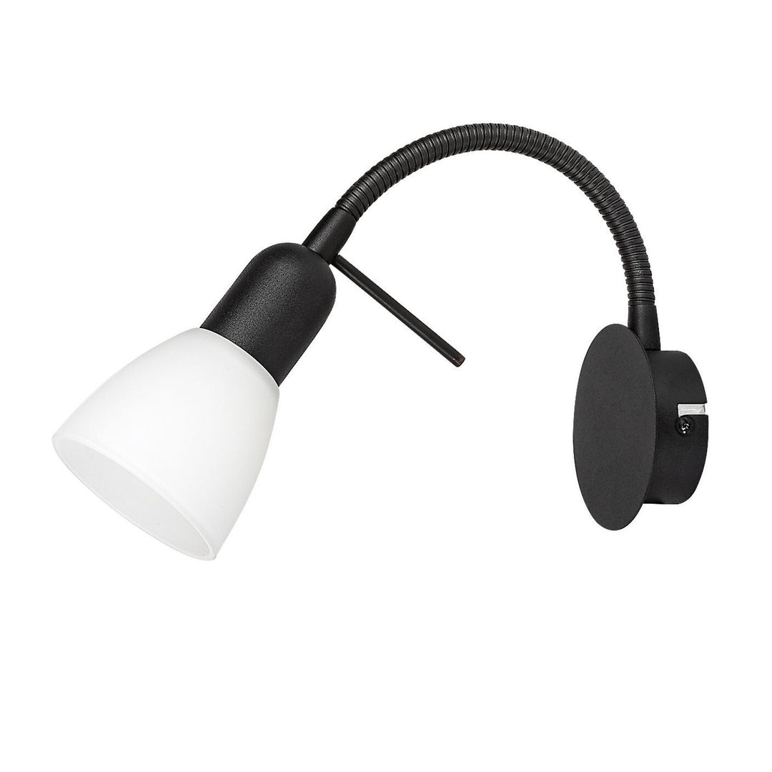 Rabalux vägglampa, spot, E14 glödtråd, IP20, svart, Soma