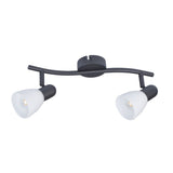 Rabalux taklampa, spot, 2x E14 glödtråd, IP20, svart, Soma