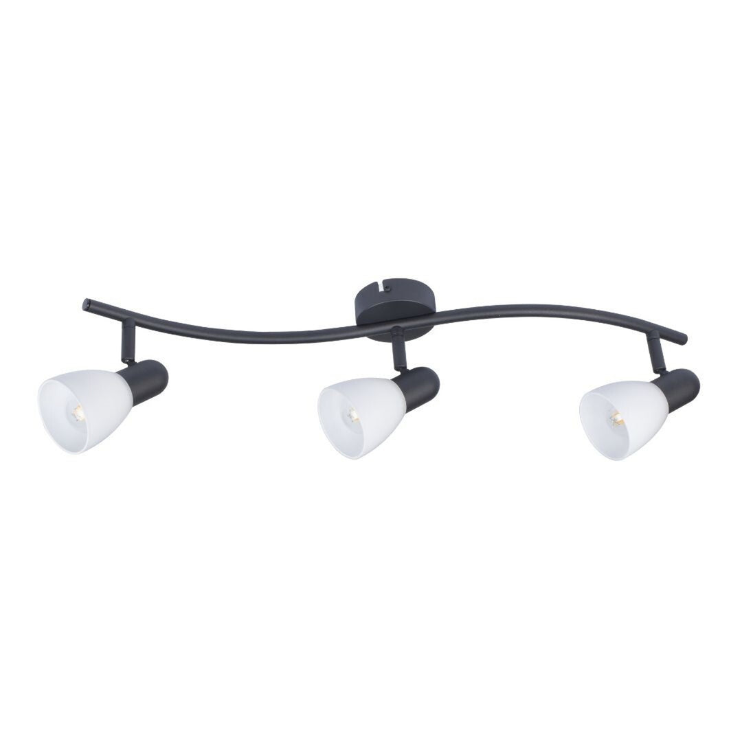Rabalux taklampa, spot, 3x E14 glödtråd, IP20, svart, Soma