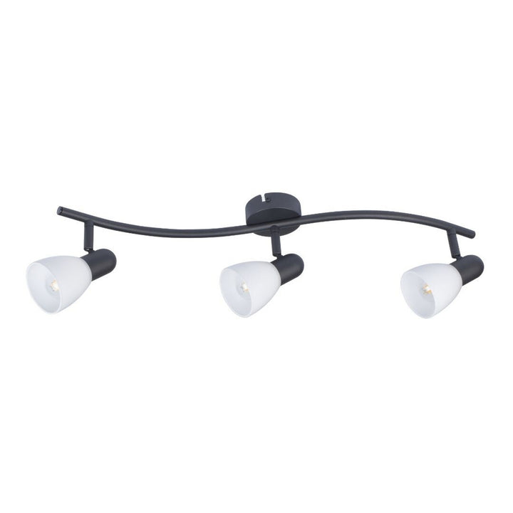 Rabalux taklampa, spot, 3x E14 glödtråd, IP20, svart, Soma