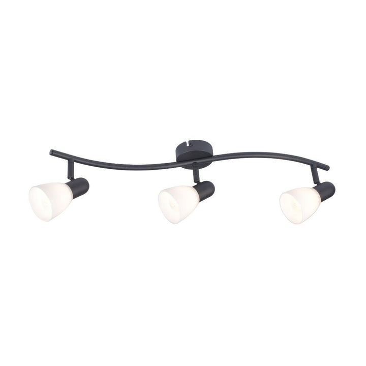 Rabalux taklampa, spot, 3x E14 glödtråd, IP20, svart, Soma