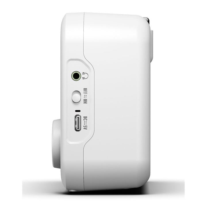 Blaupunkt Portable Radio, DAB+ digitalradio och FM-tuner, Bluetooth, hörlursutgång, 2,4 tums färgdisplay, klock- och alarmfunktion, batteridriven och uppladdningsbar via USB-C, DR8WH