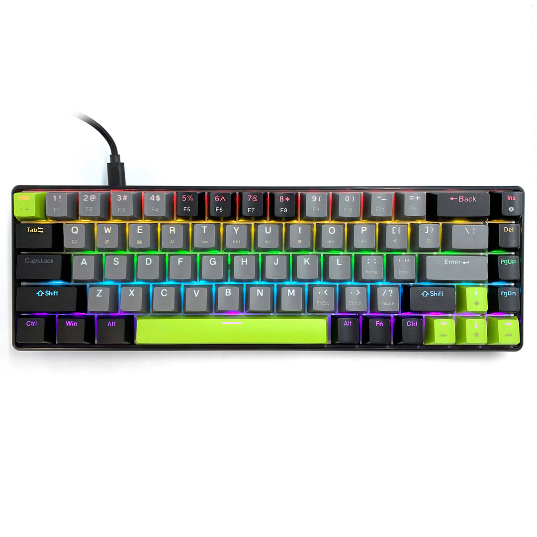 Mekaniskt tangentbord 60% RED CORE MX60 MT1260, tangentbelysning, Mediatech