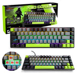 Mekaniskt tangentbord 60% RED CORE MX60 MT1260, tangentbelysning, Mediatech