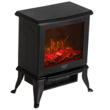 Adler elektrisk öppen spis, 2 värmenivåer, maxeffekt 1800W, termostat, 3D-lågeffekt, AD 7754