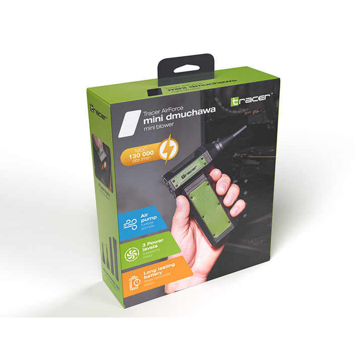 Mini multifunktionell blåsmaskin, Tracer, borstlös motor, 140 000 varv, 3 AirForce-lägen