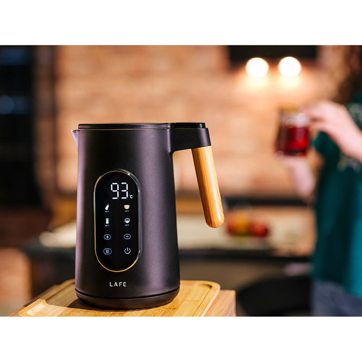Lafe vattenkokare, temperaturkontroll, dubbelväggig, kapacitet 1,7L, max. effekt 2200W, KettleX Pro
