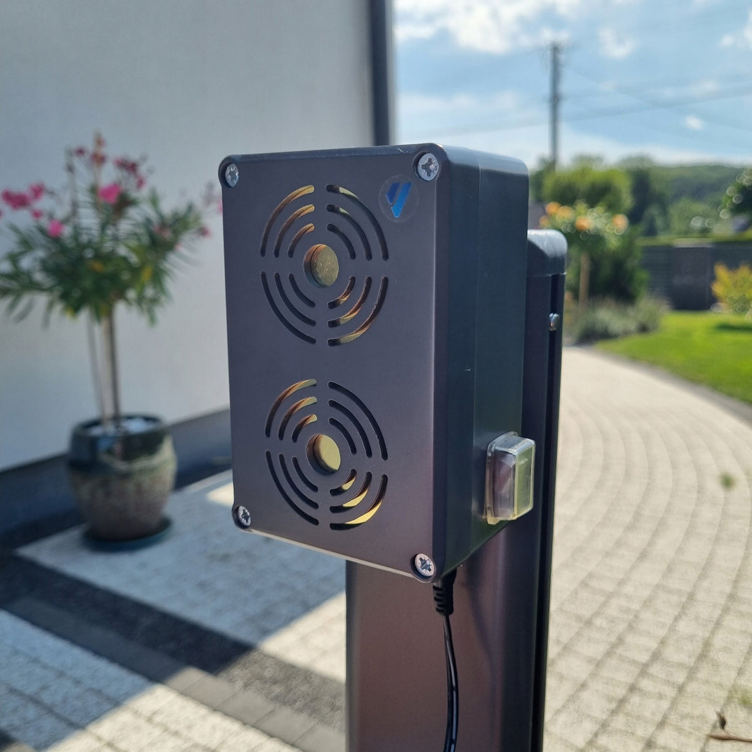 Gnagaravvisare, mård, råtta, musavvisare Viano, energibesparande ultraljudsgenerator, IP65, Waterpro
