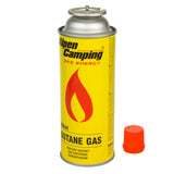 Gaspatron 400ml Alpen Camping. Certifikat: Pi 0875, överensstämmer med EN417, isobutan, driftområde -10°C till + 40°C, IK004, 3 st.
