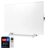 Cronos infravärmare, 500W, vit, allergivänlig, ultratunn, matt yta, värmer upp till 14m2, Synthelith PRO CRP-500TWP Vit