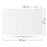 Cronos infravärmare, 500W, vit, allergivänlig, ultratunn, matt yta, värmer upp till 14m2, Synthelith PRO CRP-500TWP Vit