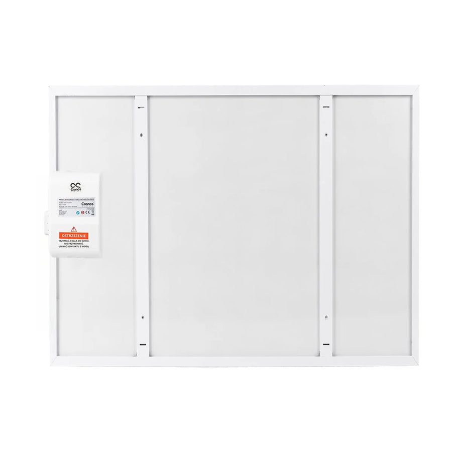 Cronos infravärmare, 500W, vit, allergivänlig, ultratunn, matt yta, värmer upp till 14m2, Synthelith PRO CRP-500TWP Vit