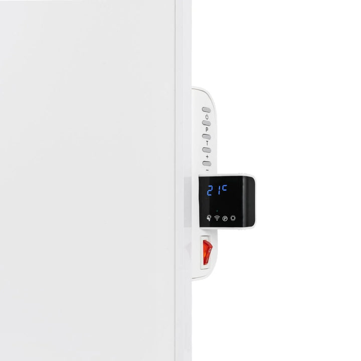 Cronos infravärmare, 500W, vit, allergivänlig, ultratunn, matt yta, värmer upp till 14m2, Synthelith PRO CRP-500TWP Vit