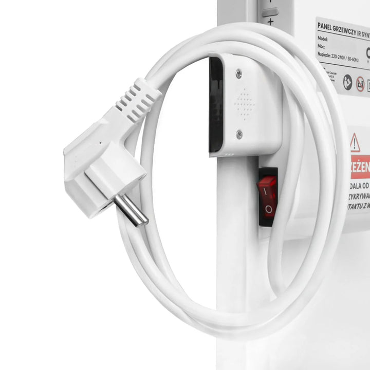Cronos infravärmare, 500W, vit, allergivänlig, ultratunn, matt yta, värmer upp till 14m2, Synthelith PRO CRP-500TWP Vit