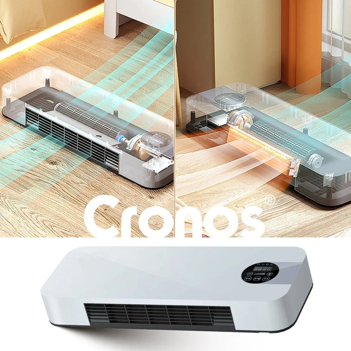 Cronos fläktluftridå, 1500W, låg strömförbrukning, bred utblåsningsvinkel, fjärrkontroll, HFH-201