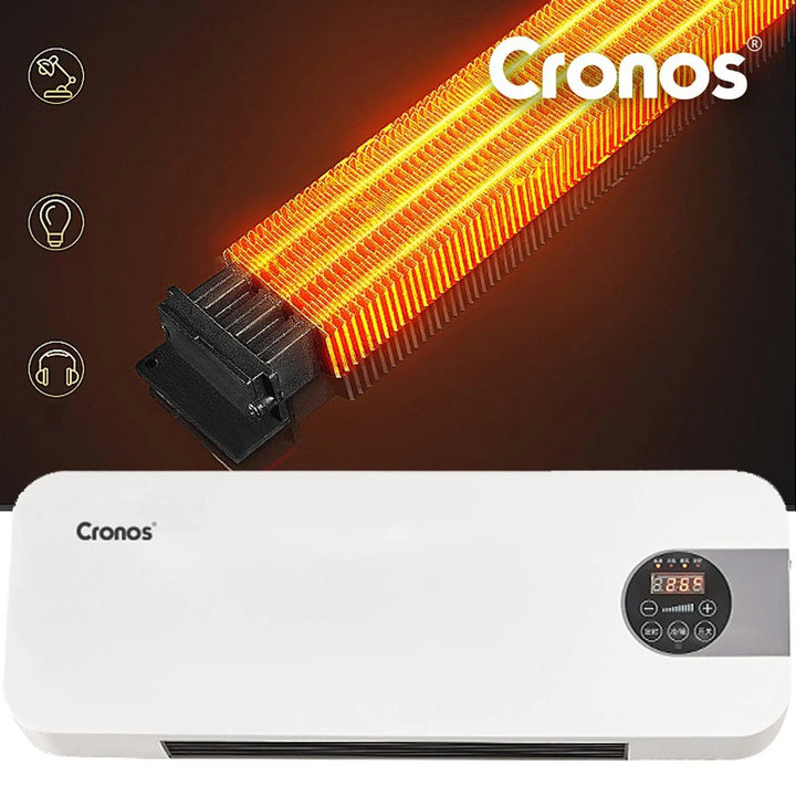 Cronos fläktluftridå, 1500W, låg strömförbrukning, bred utblåsningsvinkel, fjärrkontroll, HFH-201