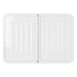 Plast Team Home Box Flex 15L behållare med dubbelt lock, vikbart lock, säkerhetsklämmor, transparent, 23010800