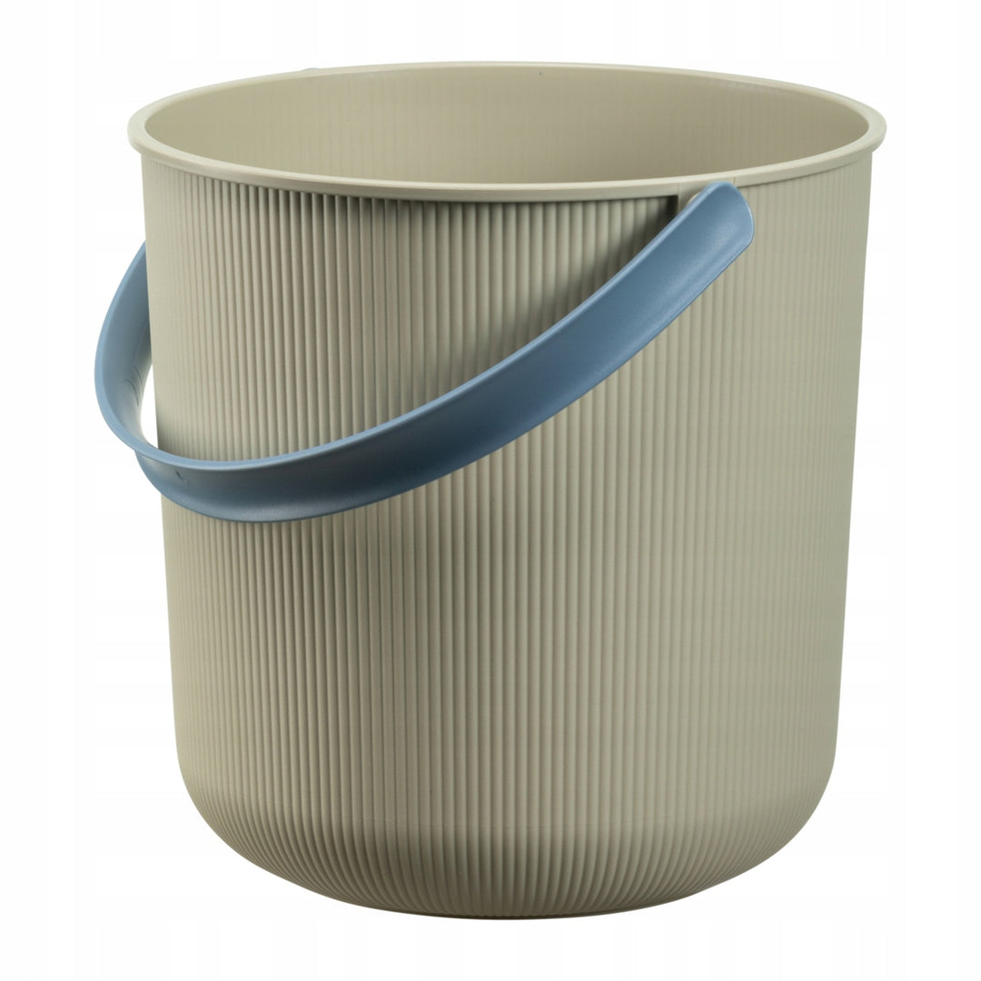 Akita Plast Team hink med handtag, Färg beige, kapacitet 10L, diameter 24cm, återvunnet material, 60810807