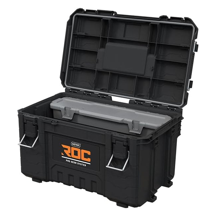 Verktygslåda Keter ROC Pro Gear 2.0, bärförmåga 54 kg, med Pro Mount-fästen, medföljande förvaringssystem, kan hängas på väggen, 256984