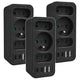 Strömuttag x3 + 4xUSB Maclean, 3-facks splitter, 2xUSB A, 2xUSB C PD 20W, 1x16A + 2x6A, MCE248 F/B, 3 st