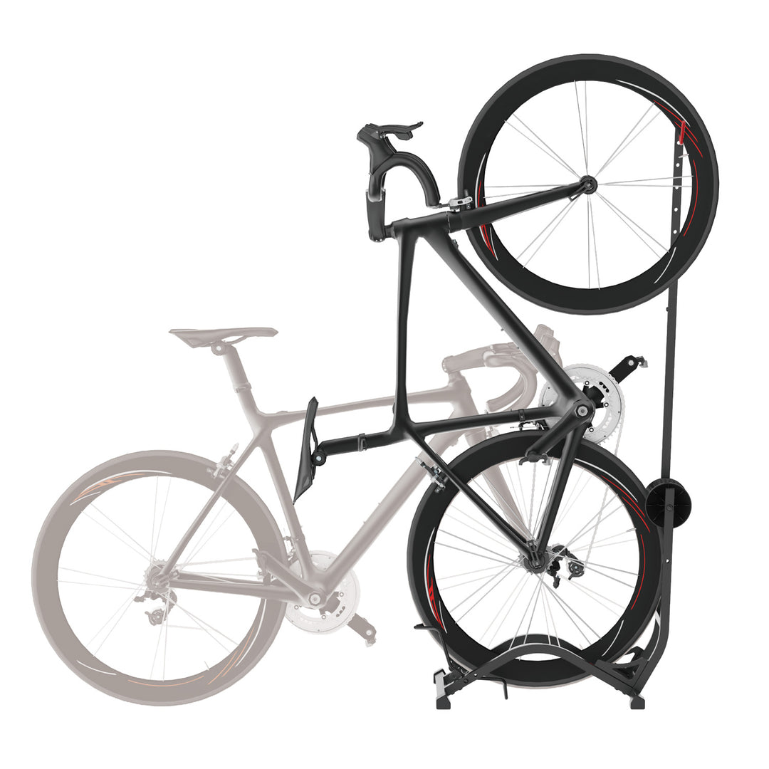 Maclean cykelställ, fristående, horisontellt/vertikalt, för förvaring, stål, max. belastning 35 kg, MC-170