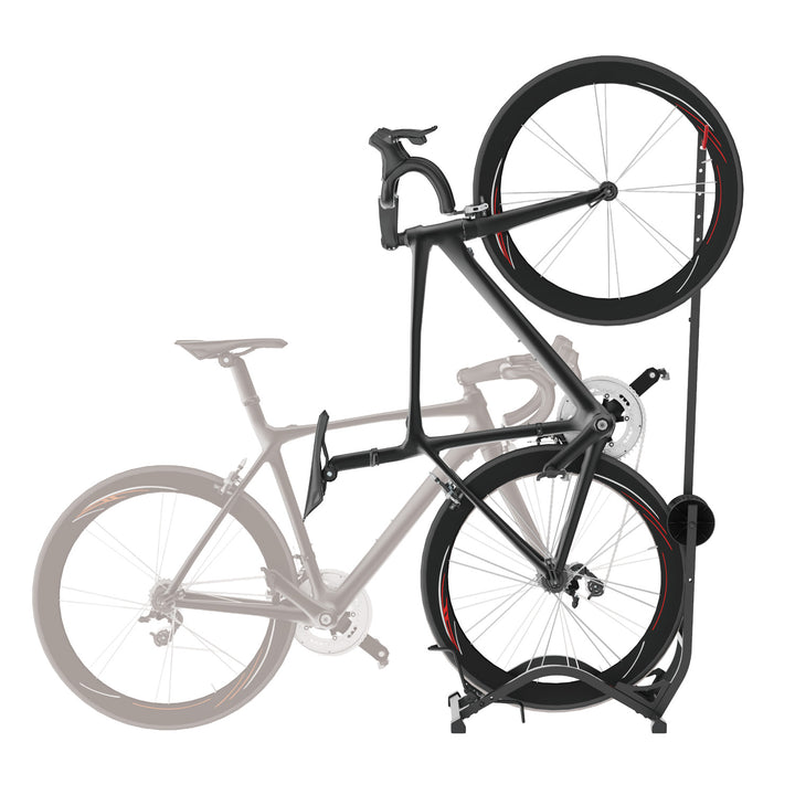 Maclean cykelställ, fristående, horisontellt/vertikalt, för förvaring, stål, max. belastning 35 kg, MC-170