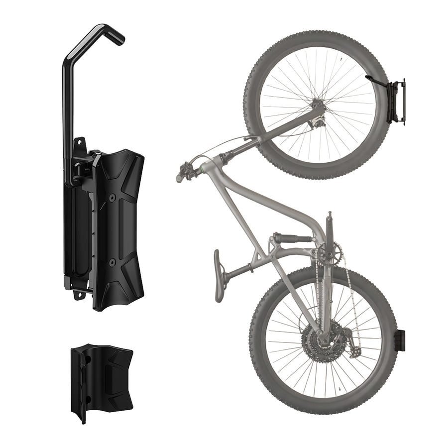 Maclean cykelhållare/vägghängare, max. belastning 35 kg, justerbar lutningsvinkel, stål, MC-171