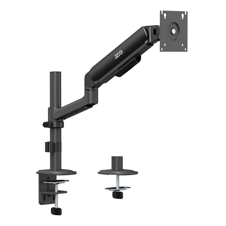Ergo Office-fäste/hängare för bildskärm, gasfjäder, 17–32 tum, 1–10 kg, matt svart, max. VESA 100x100, ER-691 B
