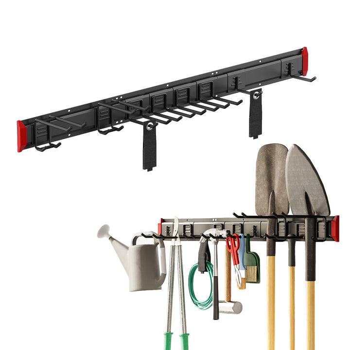 Maclean väggmonterad verktygshållare, stål, max. belastning 228 kg, bredd 1222 mm, MC-179