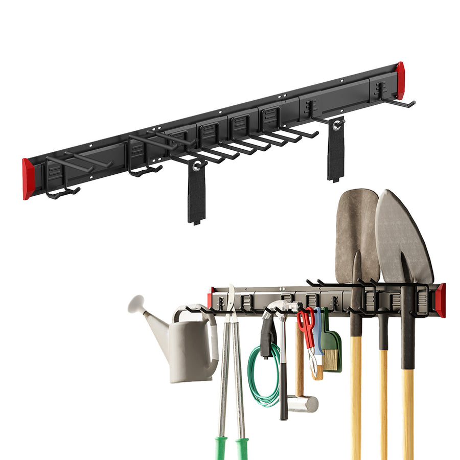 Maclean väggmonterad verktygshållare, stål, max. belastning 228 kg, bredd 1222 mm, MC-179