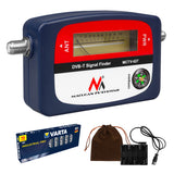 Maclean DVB-T TV-mätare, väska, kabel 25 cm F-F, MCTV-627 + 10x AA Varta Industrial-batterier