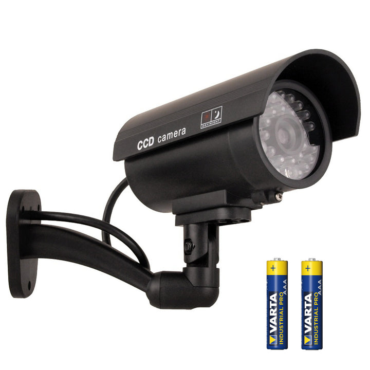 Atrapa IR9000 B IR-kamera IR LED czarna + 2x bateria AAA Varta Industrial