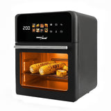 GreenBlue AIR FRYER fettfri fritös, kraftfull 1800 W, 10 liters kapacitet, 8 program, tillbehör, timer, GB950