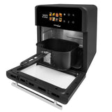 GreenBlue AIR FRYER fettfri fritös, kraftfull 1800 W, 10 liters kapacitet, 8 program, tillbehör, timer, GB950