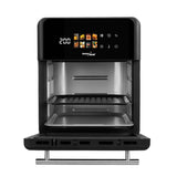GreenBlue AIR FRYER fettfri fritös, kraftfull 1800 W, 10 liters kapacitet, 8 program, tillbehör, timer, GB950