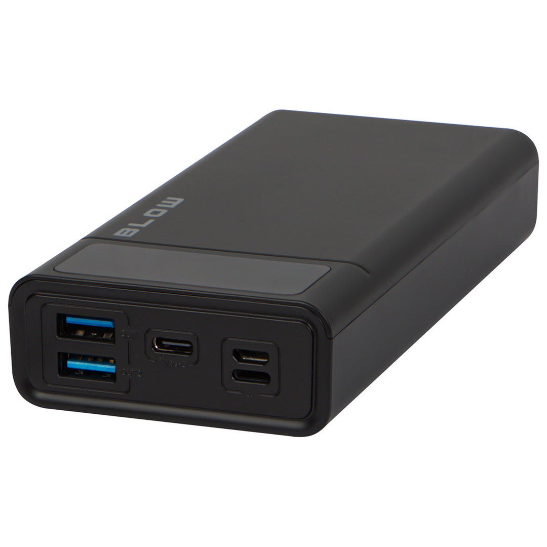 Powerbank 20 000 mAh PB20E QC+PD 20 W + Lightning, svart, Blow