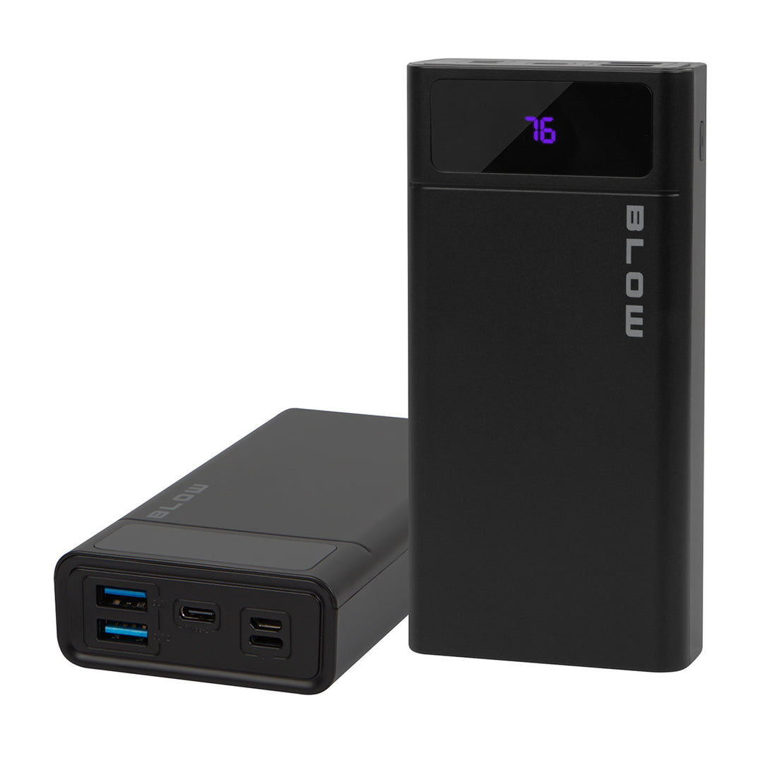 Powerbank 20 000 mAh PB20E QC+PD 20 W + Lightning, svart, Blow