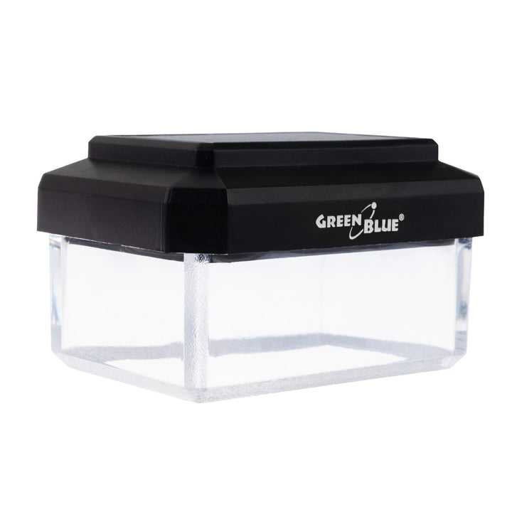 GreenBlue solcellsdriven LED-stolplampa, 60x40 mm, kuplock, 3200 K, GB125 WW