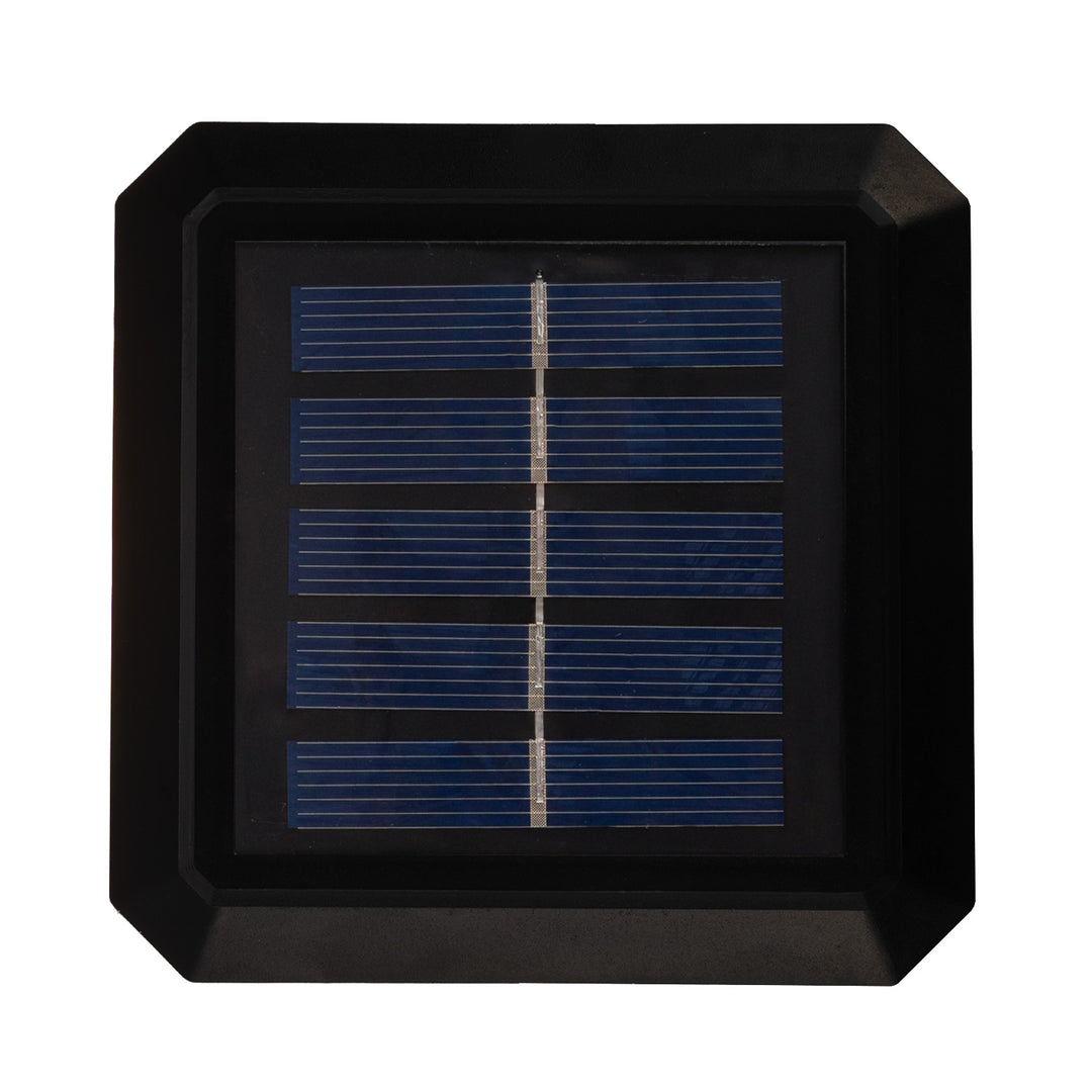 GreenBlue solcellsdriven LED-stolplampa, 100x100 mm, kuplock, 3200 K, GB128 WW