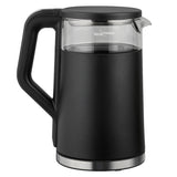GreenBlue trådlös vattenkokare, volym 1,7 l, vattenbehållare i glas, tydlig display, temperaturval, 2200 W, GB670 B