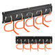 Maclean väggmonterad förvaringsenhet för trädgårdsverktyg, i stål, med krokar, max. belastning 30 kg, bredd 40 cm, MC-193