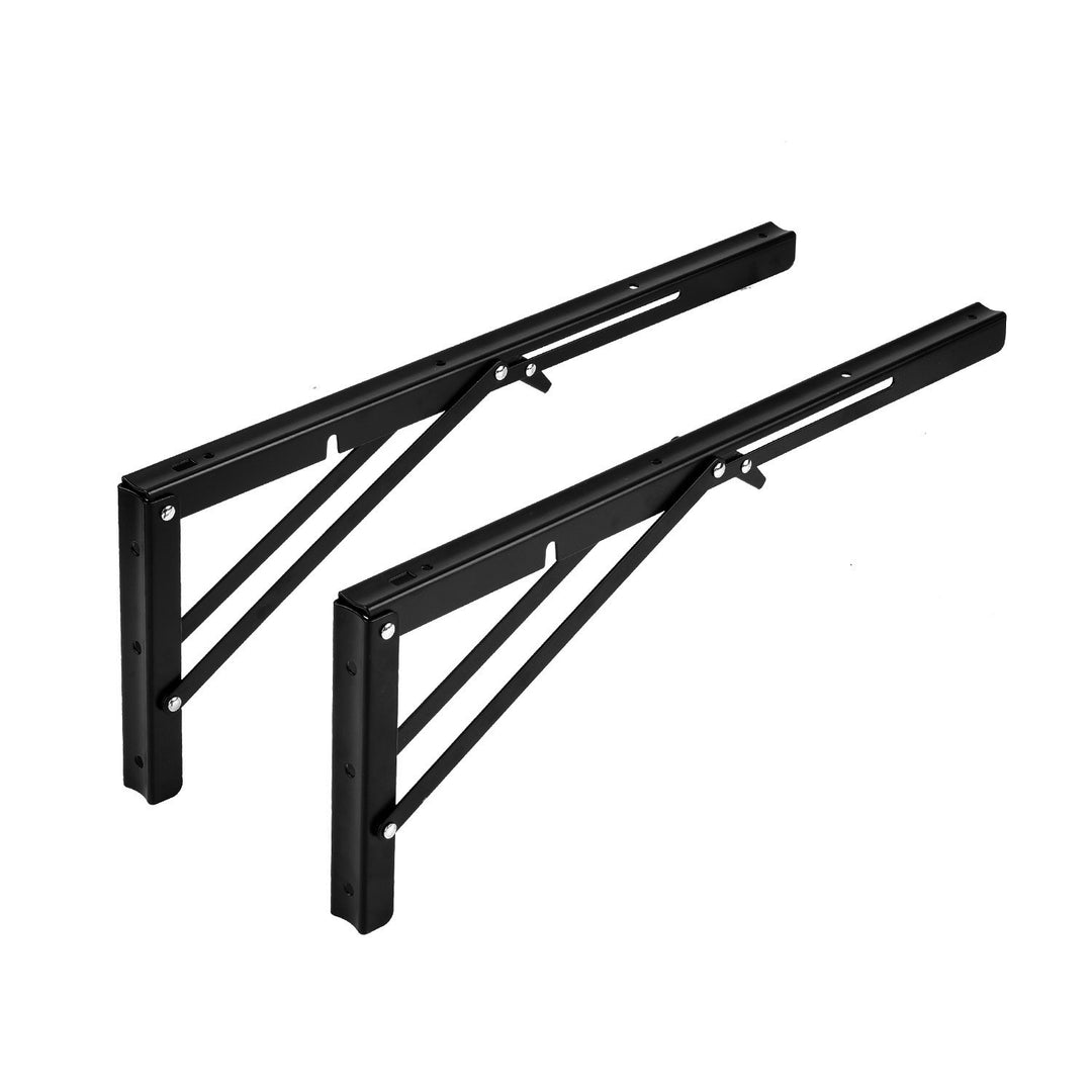 Fällbart fäste för vägghylla Maclean, min. 350 mm, max. 700 mm, max. 50 kg, 2 st., MC-196